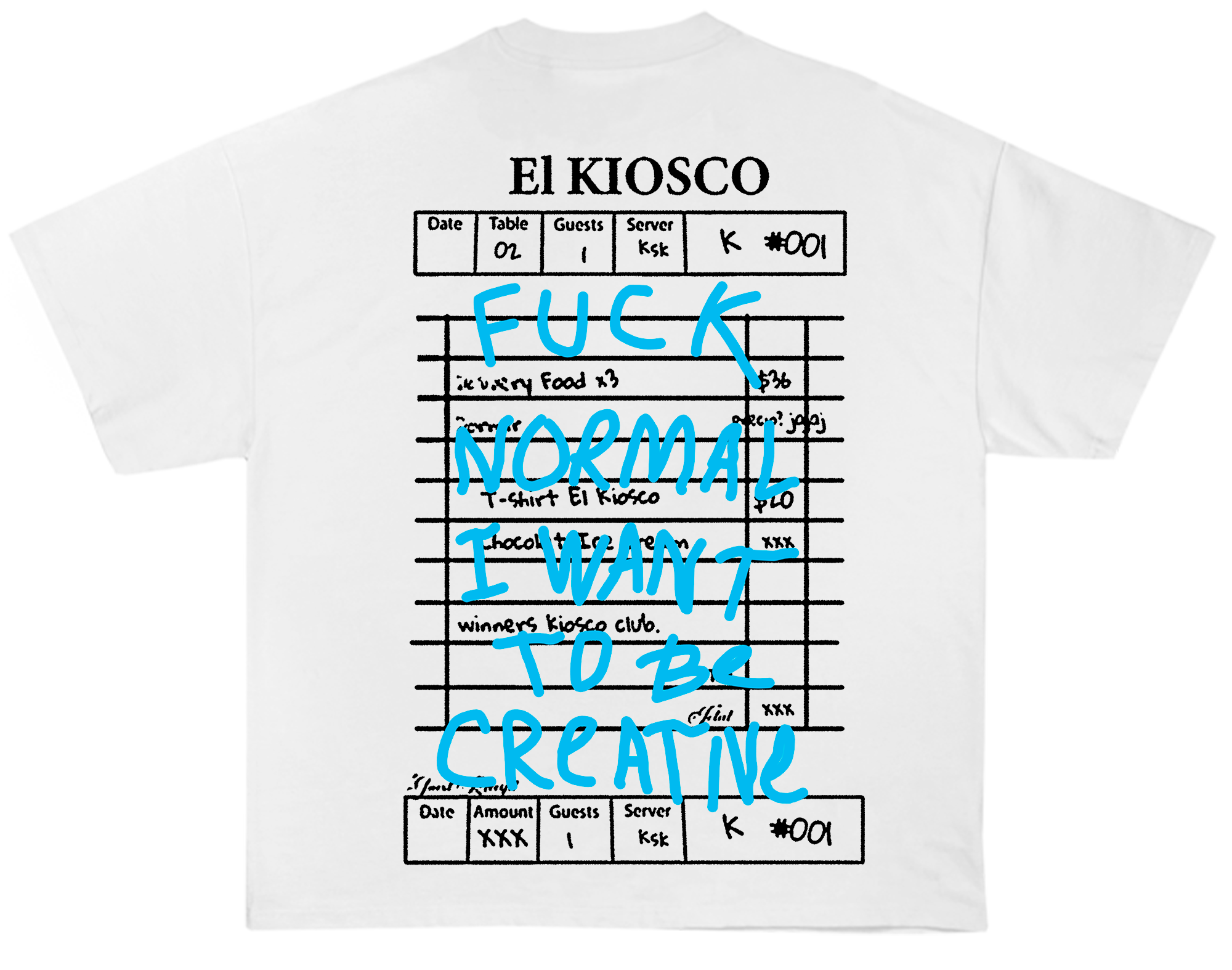 Fuck i want to be creative - vista trasera